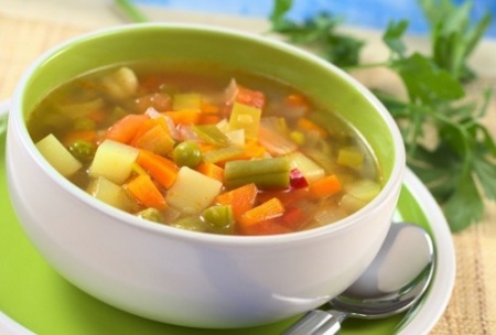 Суп из сборных овощей